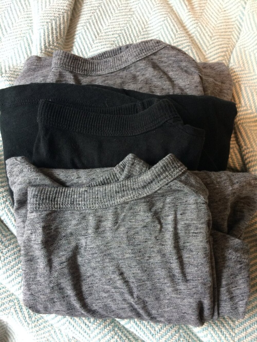 Lot of 3 Madewell Whisper Crewneck Tees - size small